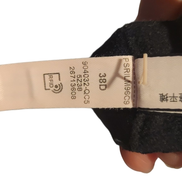 Victorias Secret Black No Underwire Padded Bra Size 38D - Picture 2 of 6